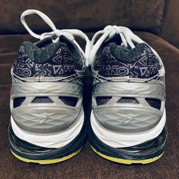 Xlnt ASICS GEL nimbus 18 Womens 9 US 40.5 Eur black grey lime - Picture 8 of 11